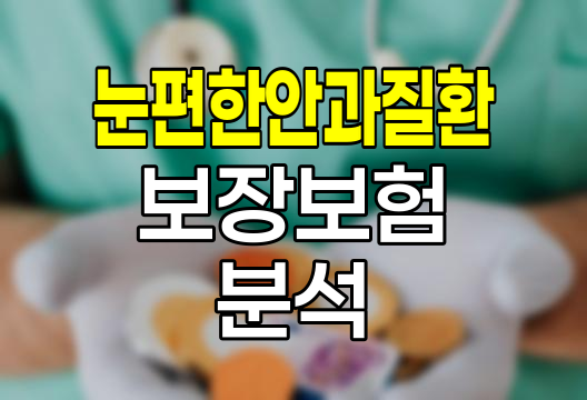 메리츠화재 눈편한안과질환보장보험 심층 분석