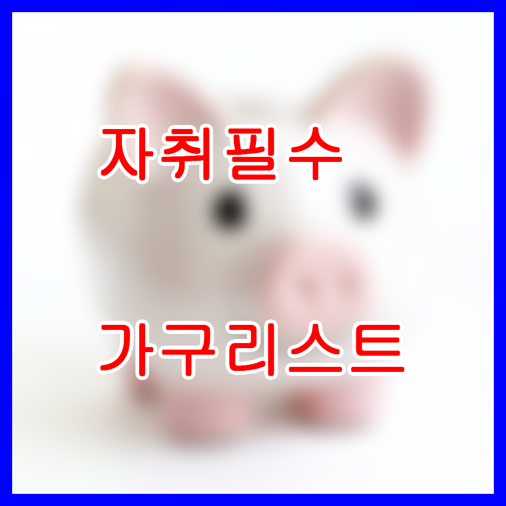 자취 필수 가구 리스트