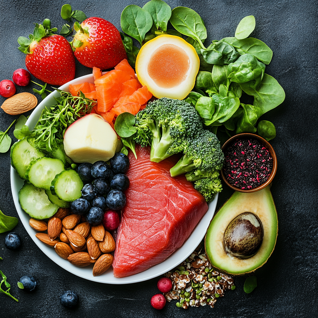 ํ์์ ๋ฎ์ถ๋ ๋ฐ ๋์์ด ๋๋ ์์๋ค์ ๋์ฒด๋ก ์นผ๋ฅจ, ํญ์ฐํ ์ฑ๋ถ, ์์ด์ฌ์ ๋ฑ์ด ํ๋ถํ ์ํ