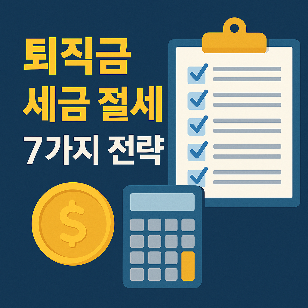 퇴직금 세금 절세, 이렇게 하세요