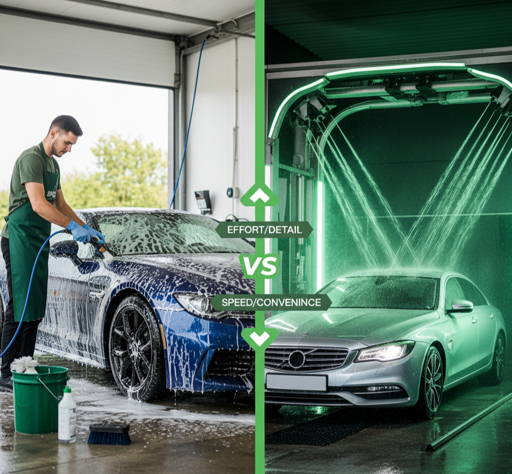 셀프세차 vs 자동세차,