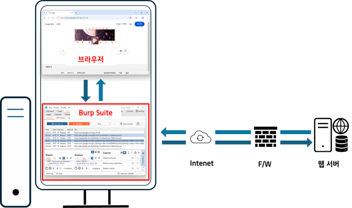 Proxy Tool (Burp suite)