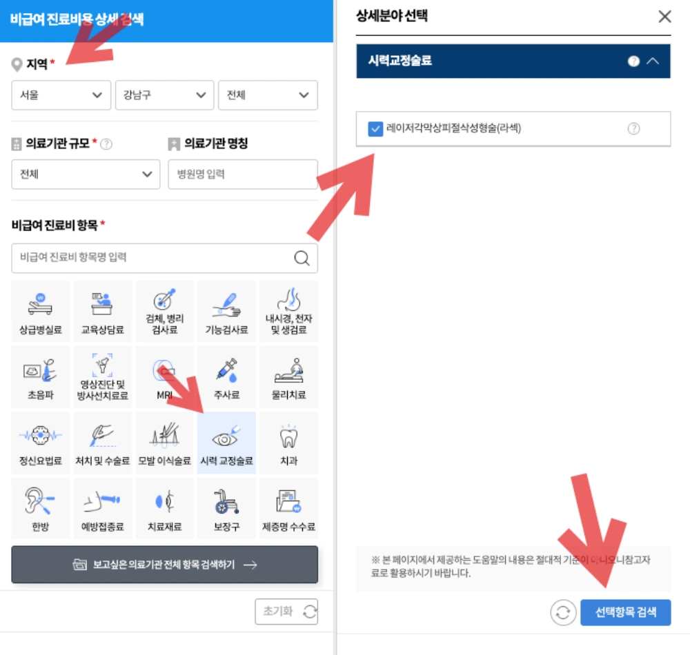 라섹 비용 비교