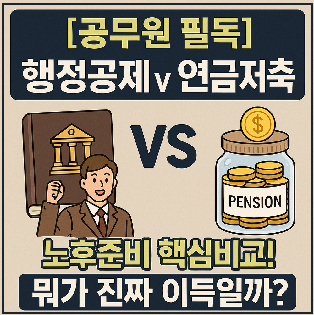 공무원 행정공제회 vs 연금저축 이미지