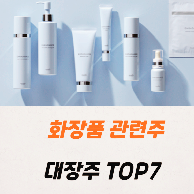 화장품 뷰티 관련주 대장주 테마주 TOP7