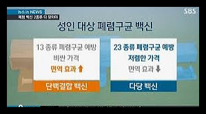 폐렴 예방접종 가격 시기