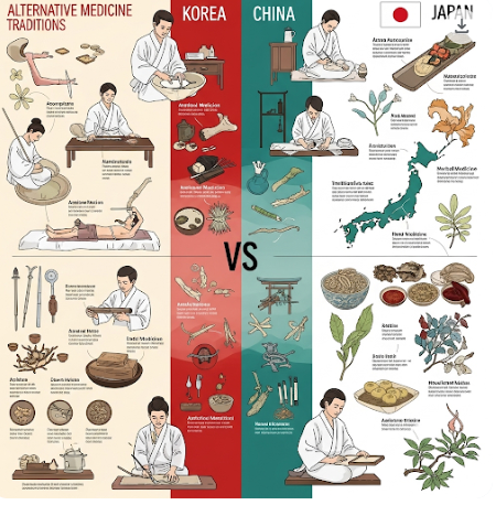 한국, 중국, 일본의 전통의학 비교