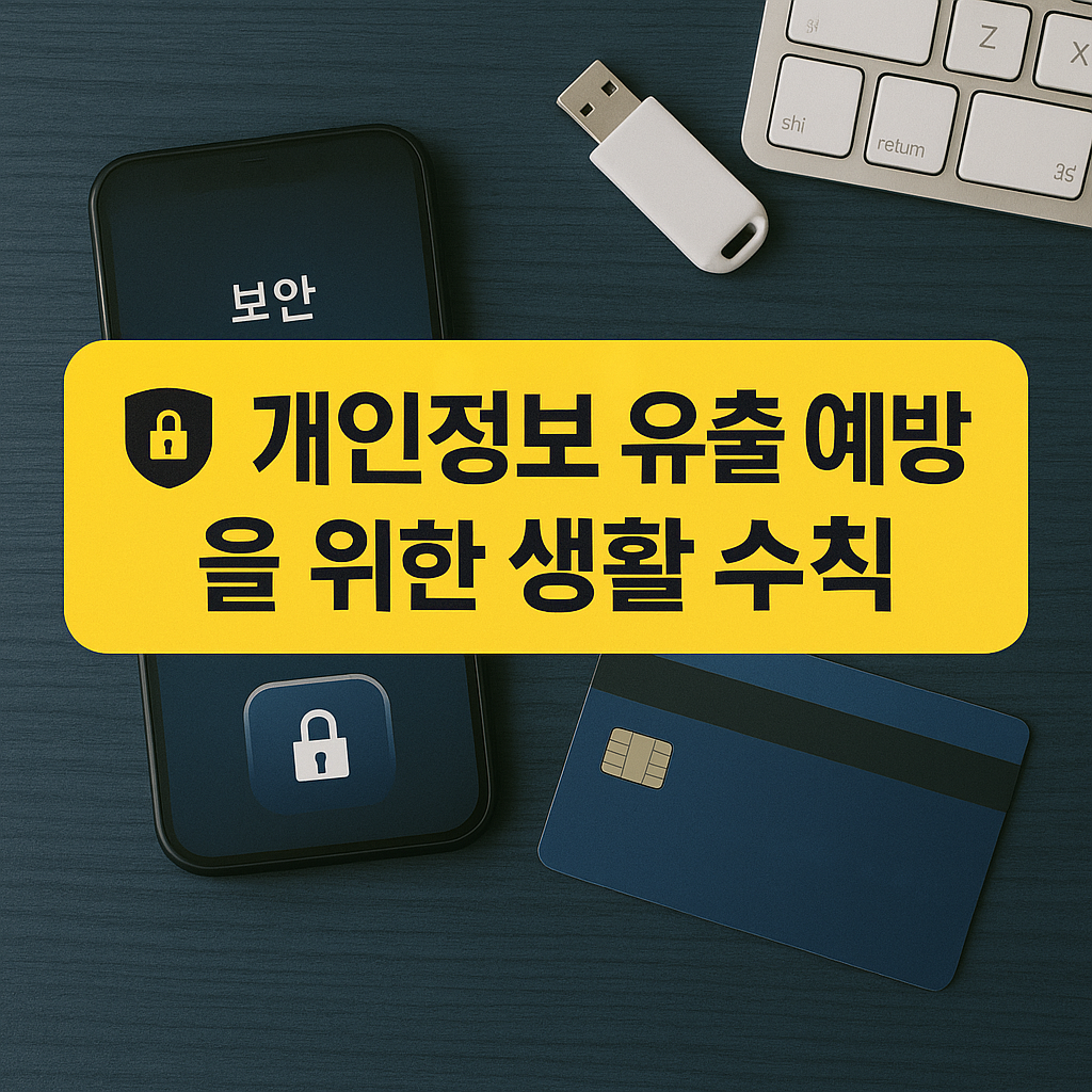개인정보 유출 예방을 위한 생활 수칙