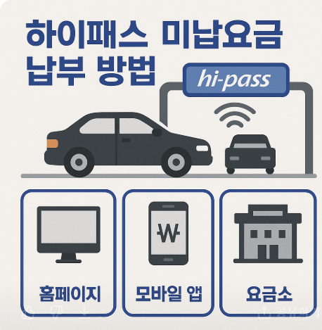 하이패스 미납요금 납부 방법 관련 사진