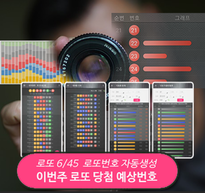 로또번호 자동생성 - 무료 행운번호 자동 반자동 로또 생성기