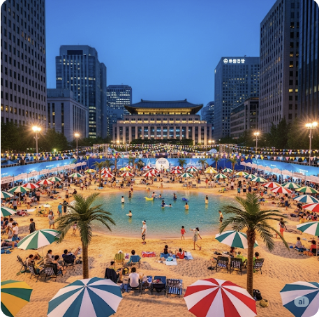 2025 서울섬머비치, 광화문 광장에서 즐기는 도심 속 여름 휴가 관련 사진