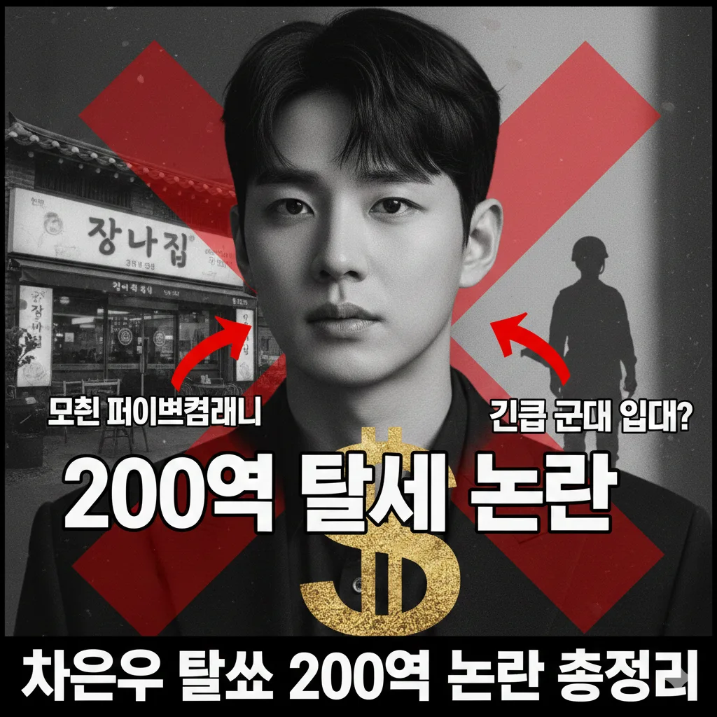차은우 탈세 200억 논란 총정리 (+차은우 200억 탈세 모친 엄마 페이퍼컴퍼니 실체 탈세 의혹 장어집 주소어제연숯불장어강화 군대 도피 의혹)