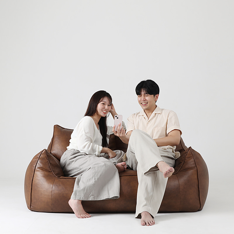 플래지어 톰빈백 2인용 빈백 소파
