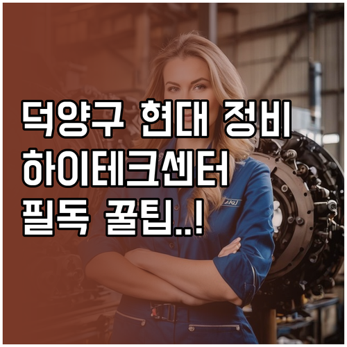 덕양구 현대자동차 정비소 위치와 하이..