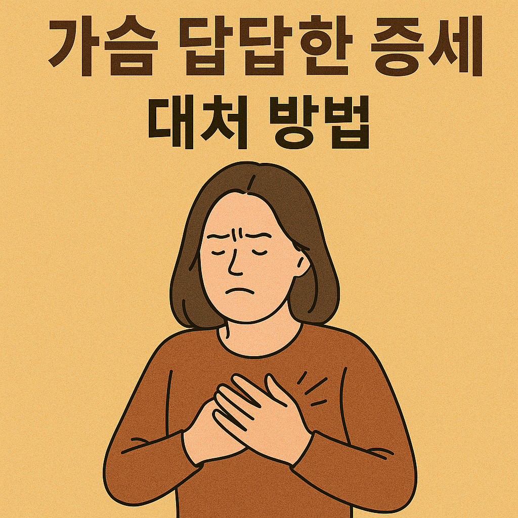 가슴 답답한 증세 대처 방법