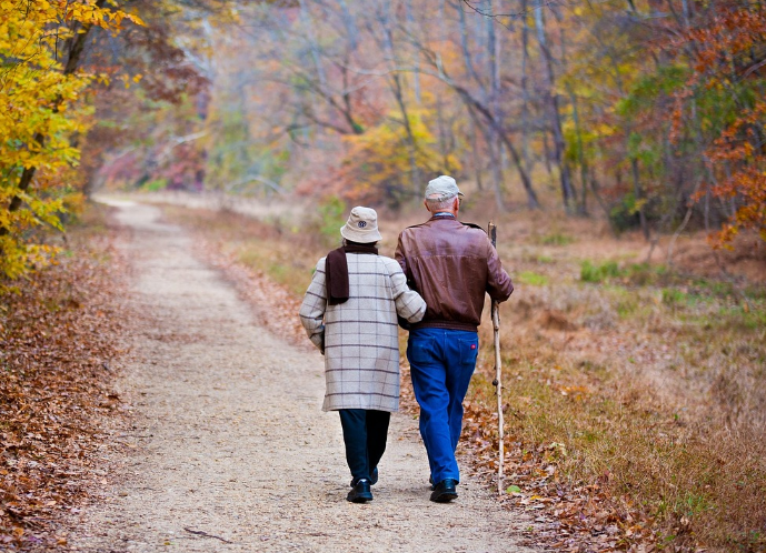 노부부의 산책
