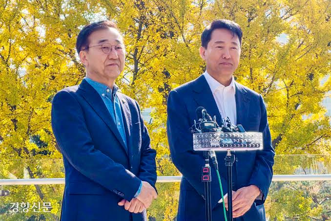 용산공원 개발 갈등, 김윤덕 오세훈 관련 이미지