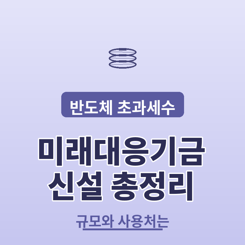 미래대응기금 신설 규모와 사용처 총정리 썸네일