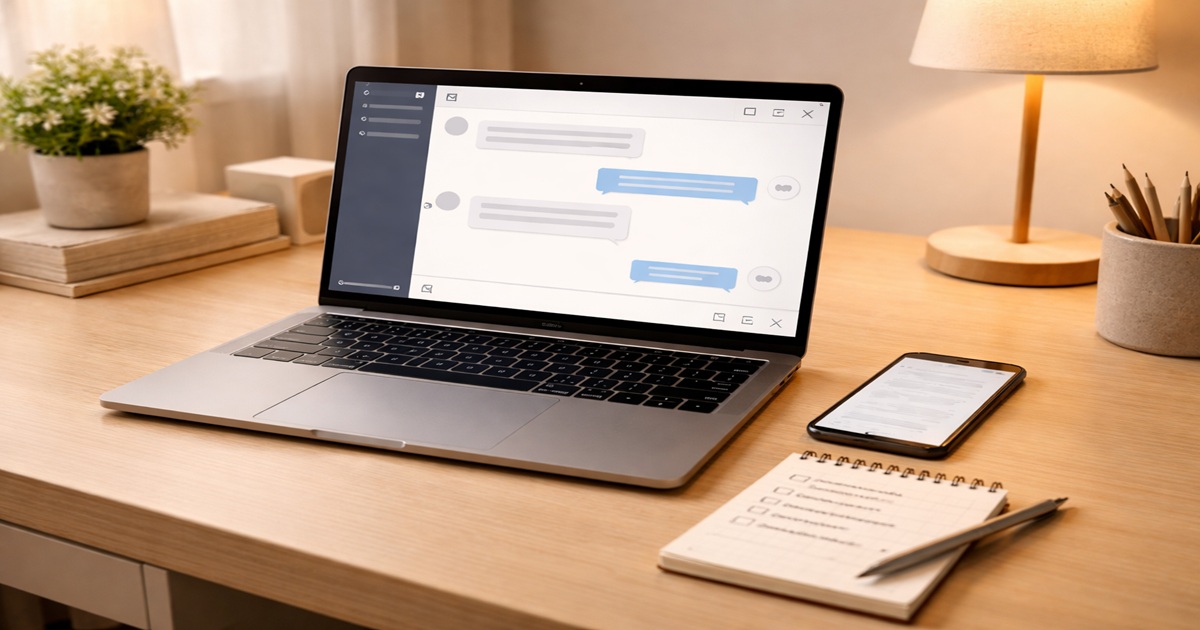 퇴근 후 집에서 노트북과 스마트폰으로 에어드롭, GPT 챗봇 판매, 프리랜서 플랫폼 등 다양한 부업을 알아보는 직장인의 책상 모습