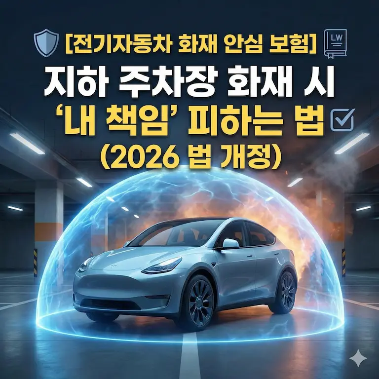 [전기자동차 화재 안심 보험] 지하 주차장 화재 시 '내 책임' 피하는 법 (2026 법 개정)