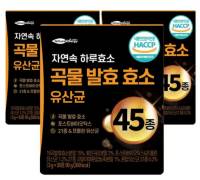 자연속 하루 효소 곡물 발효 효소 유산균 45종, 90g, 3개