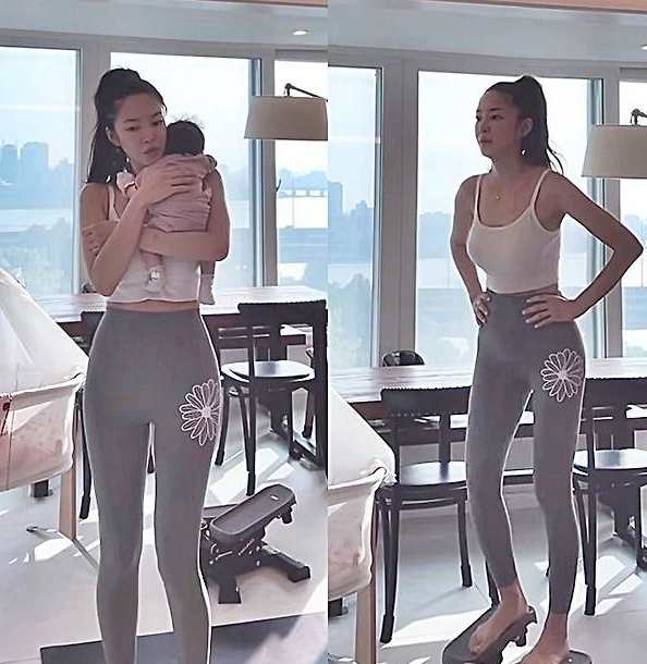 김윤지가 인스타그램에서 일상과 다이어트 근황을 공유하는 모습