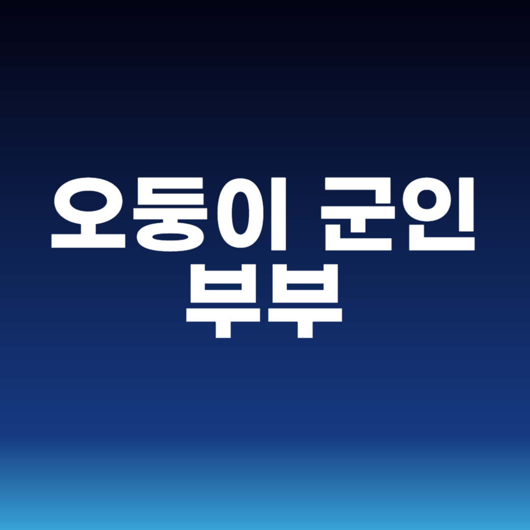 오둥이 군인 부부