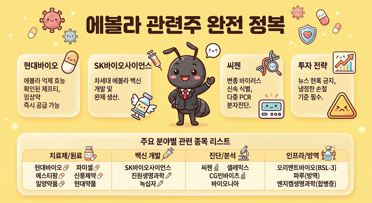 에볼라 관련주 총정리