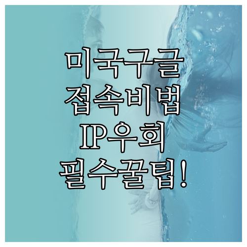 미국 구글 영문 버전 접속 및 IP ..