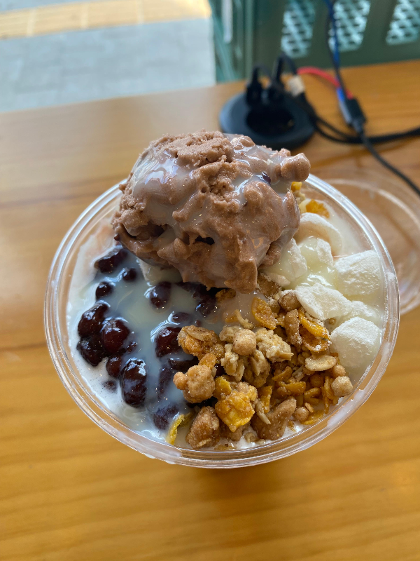 메가커피 팥빙 제랄또 파르페