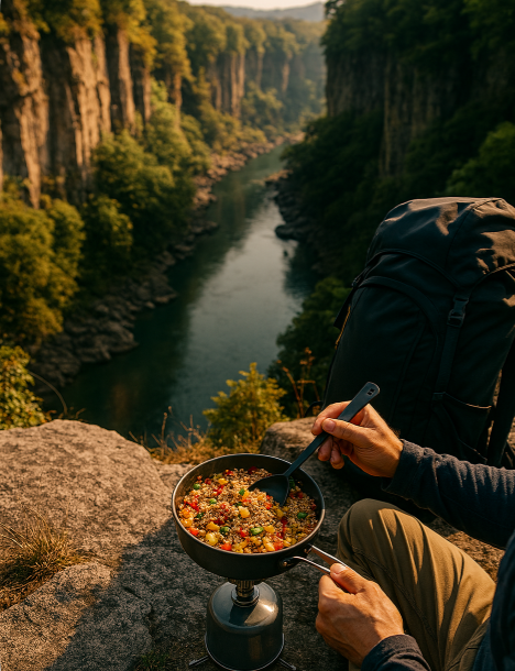 미니멀캠핑 음식 요리 관련