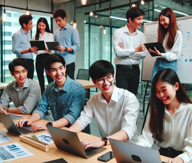 중소기업청년들 일하는 이미지