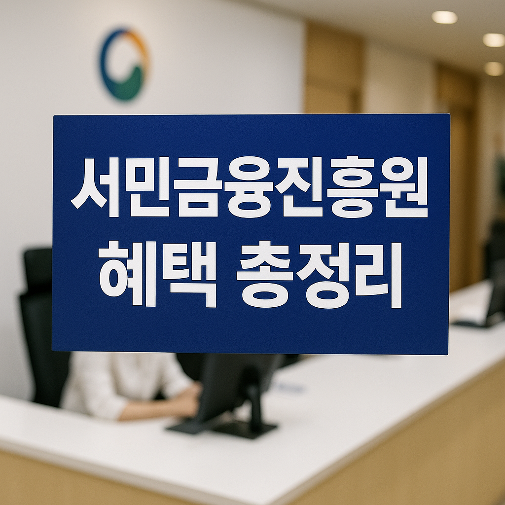 서민 금융 진흥원 혜택 총정리