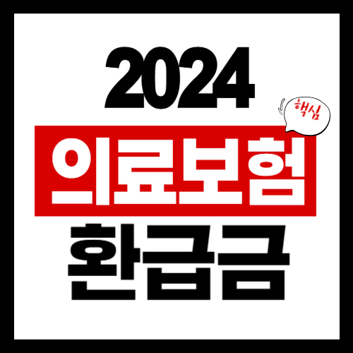 2024년 의료보험 환급금