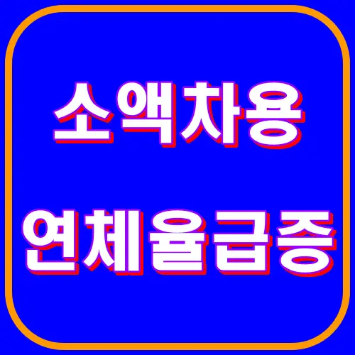 소액차용 연체율급증