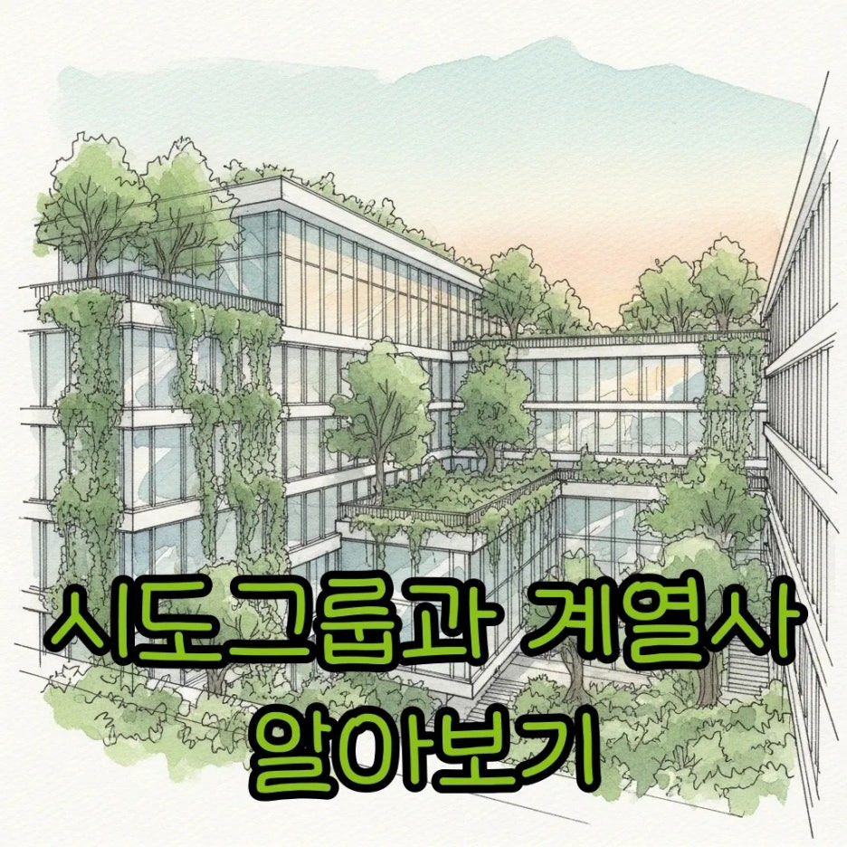 자연과 어우러진 현대적인 회사 건물의 전경
