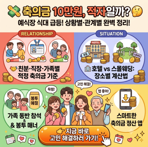 축의금 10만원 적자?