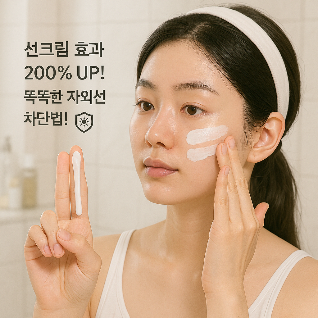 선크림 효과 200% UP! 🍯 똑똑한 자외선 차단법!
