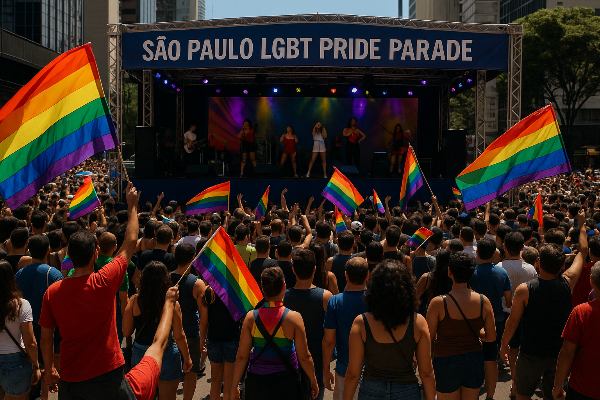 상파울루 프라이드 퍼레이드 관련 사진
