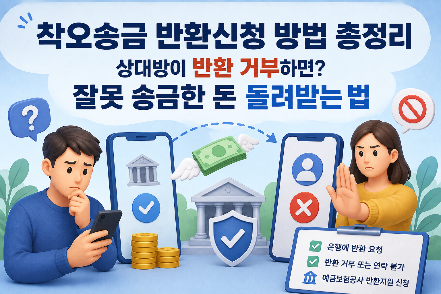착오송금 반환신청 방법 총정리｜상대방이 반환 거부하면? 잘못 송금한 돈 돌려받는 법 관련 사진