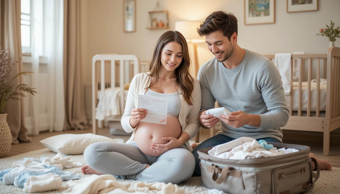 출산 준비를 하는 모습