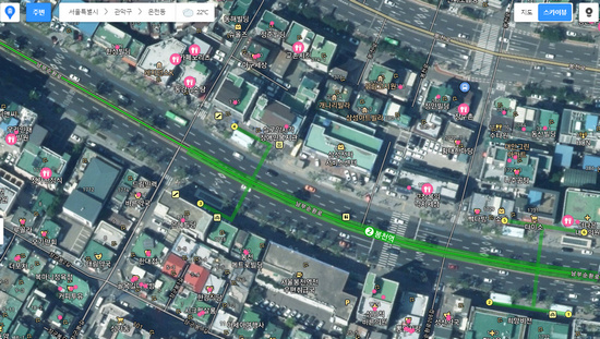 다음지도-스카이뷰-보기