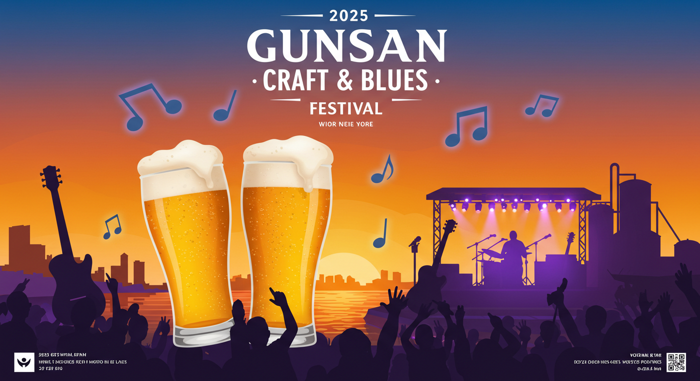 2025 군산 수제맥주&블루스 페스티벌 일정 및 입장료 안내