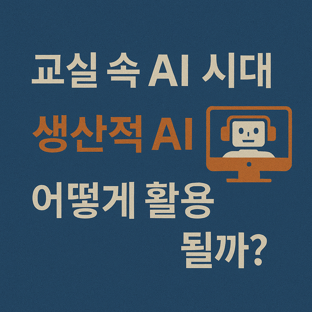 교실 속 AI 시대, 생산적 AI 어떻게 활용될까? 이미지