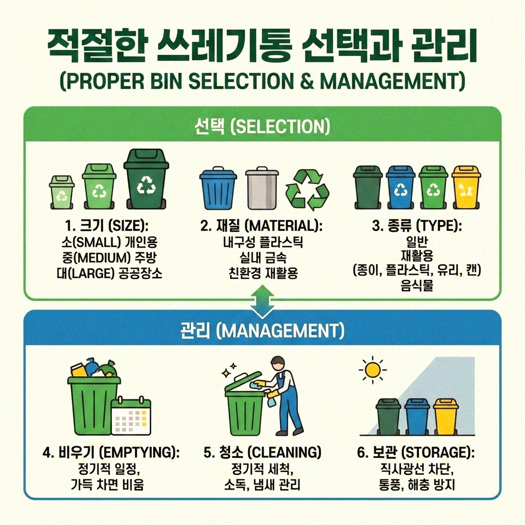 주방 쓰레기통 냄새 효과적으로 줄이는 생활 팁