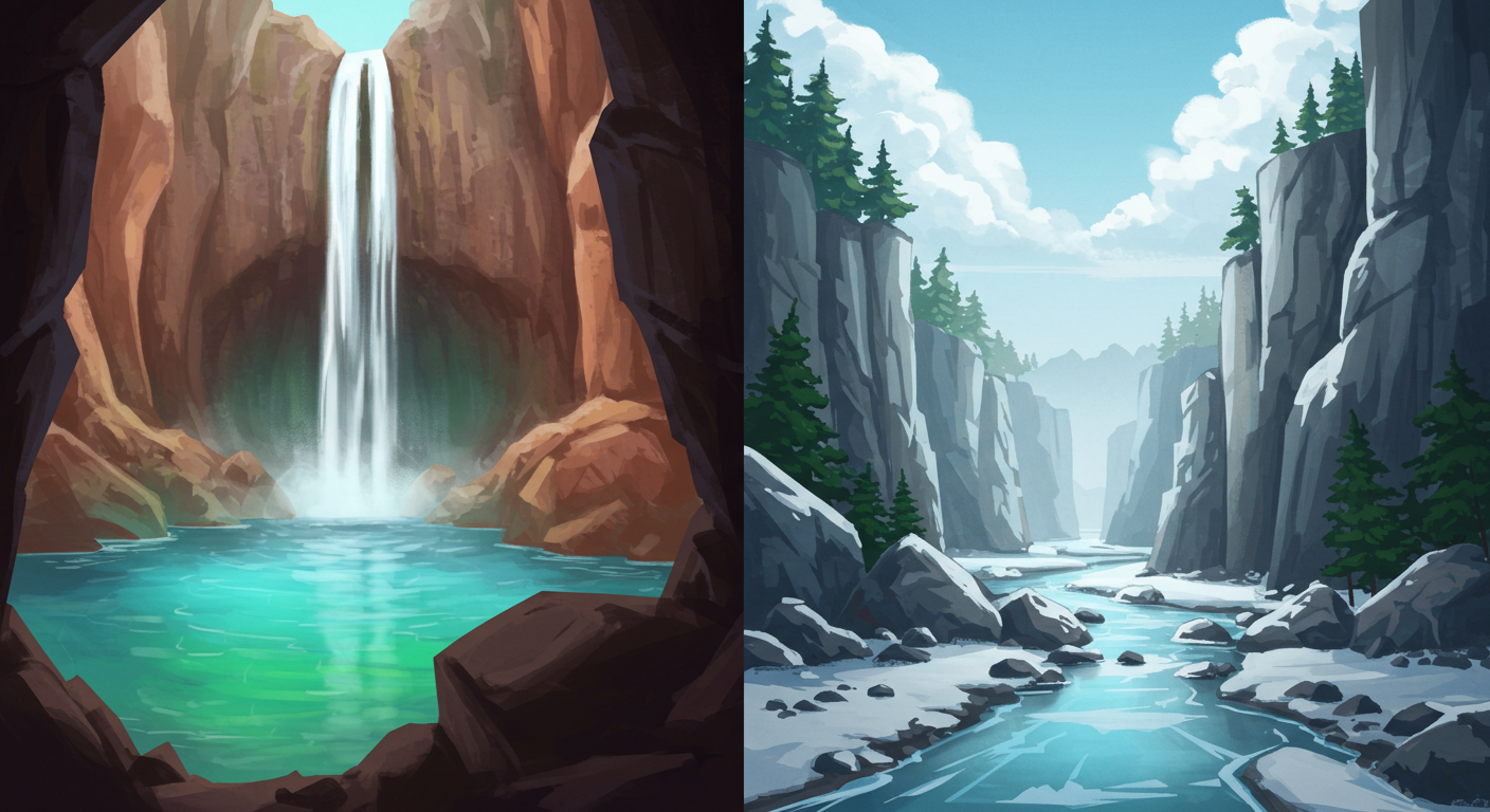 밀양 호박소와 얼음골 계곡 자연경관