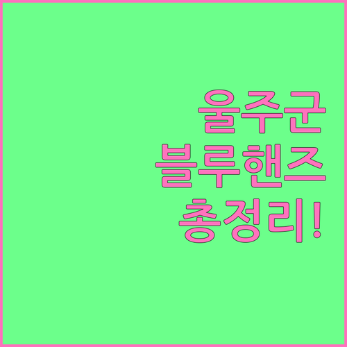 언양 구영 덕신 블루핸즈 울주군 주요..
