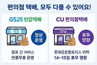 편의점 반값 서비스도 업체별로 다릅니다