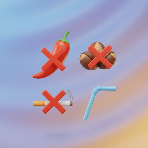 피해야 할 음식과 주의해야 할 행동들