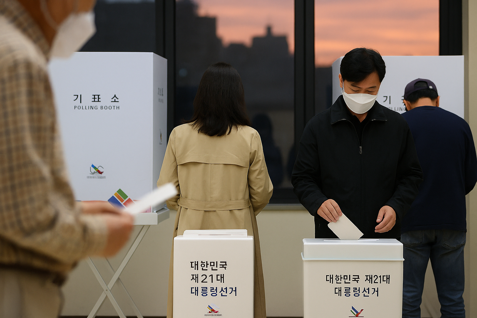 '제21대 대통령선거 사전투표 일정 및 관외선거인 투표' 이미지